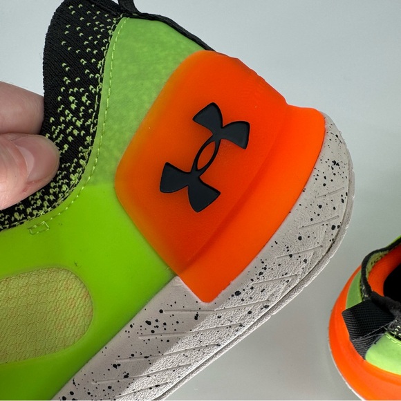 Under Armour Men's 12‎ TriBase Reign 4 Pro Green Orange Training Athletic Shoes - Picture 10 of 14